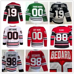 Hockey Connor Bédard Patrick Kane Jonathan Toews Seth Jones Chris Chelios Petr Mrazek Tyler Johnson Clark Griswold Stan Mikita Reverse Retro Ed Jersey 4094