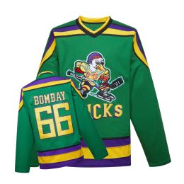 Hockey Cool Hockey Green Ducks Ice Hockey Practice Training Training Street Shirt # 66 Bombay # 44 Reed # 33 Goldberg # 21 Portman