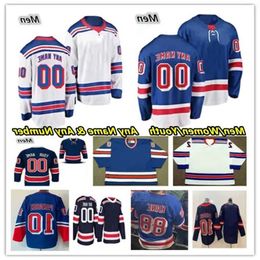 Maillots de hockey personnalisés New Yor ''Rangers''patrick Kane Alexis Lafrenière Adam Shesterkin Vincent Trocheck Chris Kreider Mika Zibanejad Chris Hig