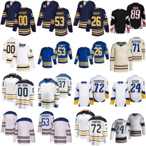 Maillot de hockey Buffalo Rasmus Dahlin Casey Mittelstadt Dylan Cozens Jeff Skinner Tage Thompson Henri Jokiharju Jor dan Greenway Alex Tuch Sab