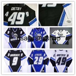 maillot de hockey Danbury Trashers UHL Custom 49 Brent Gretzky 29 Scott Stirling 9 Mike Bayrack 42 Brad Wingfield 16 Rupp 17 G