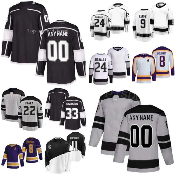 Jersey de hockey Los Kevin Fiala Angeles Anze Kopitar Trevor Moore Adrian Kepe Phillip Danault Pierre-luc Dubois Blake Lizotte Mikey Anderson Kings Carl 4203