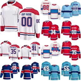 Maillot de hockey Montréal Cole Caufield Sean Monahan Tanner Pearson Alex Newhook Mike Matheson Nick Suzuki Brendan Gallagher Arber Xhek Canadiens Kirby Dach 3020