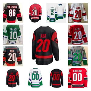 Hockey Jersey Sebastian Aho Canes Brent Burns Martin Necas Andrei Svechnikov Brady Skjei Staal Teuvo Teravainen Frederik Andersen Michael Bunting Seth Jarvis