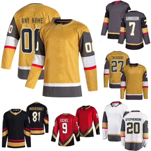 Maillot de hockey Vegas Roy Golden Brayden Mcnabb Nicolas Hague Michael Amadio Brett Howden Alec Martinez Jonas Rondbjerg Ivan Barbashev Knights Pachal 1714