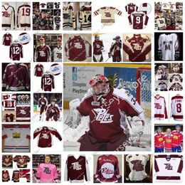 Maillots de hockey 2022 Maillot de hockey personnalisé OHL Peterborough Petes Stitched 25 Emmett Sproule 22 Tucker Robertson 10 J.R. Avon 14 Joe Carroll 16 Nick Lardis 2