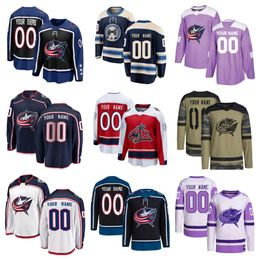 Jerseys de hockey Adam Fantilli Hombres Mujeres Jóvenes Johnny Gaudreau Elvis Merzlikins Boone Jenner Erik Gudbranson Jake Bean Zach Werenski Kirill Marchenko