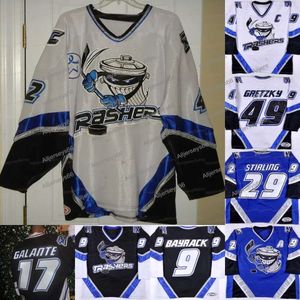 Maillots de hockey personnalisés Danbury Trashers 2004-05 Jersey Brent Gretzky Mike Bayrack Brad Wingfield Jon Mirasty Scott Stirling Bren Dan Mccartin