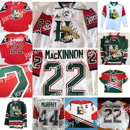 Chandails de hockey Halifax Mooseheads 22 NATHAN MacKINNON 44 MURPHY 6 JACQUES 11 PYKE 10 LUSSIER 53 PUTINTSEV 67 PARTNT 9 TAILLEFER 61 BISHOP 94 DUBE 48 SAFIN