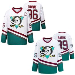 Jerseys de hockey Película de jersey de hockey sobre hielo Chaqueta de hockey sobre hielo 96 No. 99 White Duck White