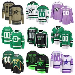 Hockeyshirts Heren Dames Jeugd Jamie Benn Tyler Seguin Jason Robertson Jake Oettinger Wyatt Johnston Joe Pavelski Miro Heiskanen Roope Hintz