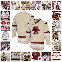 Hockey jerseys NCAA gestikt op Custom Boston College Eagles Hockey Jersey 30 Spencer Knight 2 Michael Karow 9 Logan Hutsko Patrick Giles Marc McLaughlin