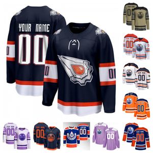 Hockey Jerseys Opier hommes femmes jeunes Connor McDavid Wayne Gretzky Leon Draisaitl Zach Hyman Stuart Skinner Evander Kane Evan Bouchard Mattias Ekholm