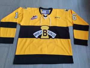 Jerseys de hockey Photos physiques Brandon Wheat Kings Mark Stone Men Youth Women High School Taille S-6XL ou tout nom et numéro de numéro