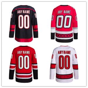 Maillots de hockey Sebastian Aho 20 Brent Burns 8 Andrei Svechnikov 37 Staal 11 Jersey Rouge Noir Cousu Hommes Jersey