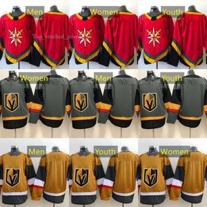 Maillots de hockey Vegas''golden''knights personnalisés 75 Ryan Reaves 81 Jonathan Marchessault 18 James Neal 88 Nate Schmidt 9 Jack Eichel Hommes Femmes 6675