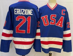 Hockey Mike Eruzione Jersey 1980 USA 30 Jim Craig Hockey Jersey Miracle on Ice 17 Jack O'Callahan Jersey Movie Stitched Sport Sweater