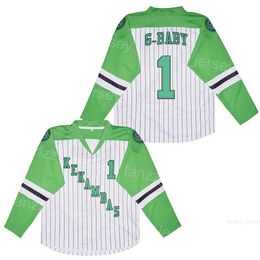 La película de hockey viste camisetas de Kekambas 1 G-Baby College Jarius Evans Hardball para los fanáticos del deporte Universidad Transpirable Vintage Jersey a rayas Equipo blanco Retro Alto