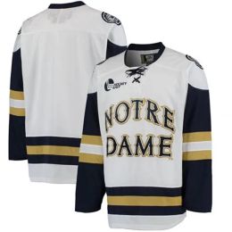 Hockey Notre Dame Fighting Irish College Ice Hockey Jersey Men's Borduursels Stitched Pas elk nummer aan en naam truien