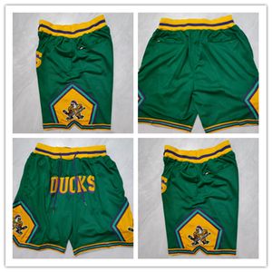 Short de Hockey canards vert, vêtements de sport de course avec poches zippées, taille S-XXL, commande assortie de haute qualité Ed