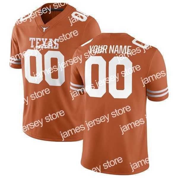 Hockey Wears Custom Texas Longhorns # 12 Earl Thomas III Colt McCoy 10 Vince Young 20 Earl Campbell Ricky Williams Maillot de football pour enfants pour jeunes