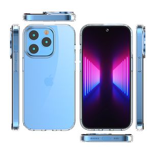 Schokbestendig Anti-kras Helder Telefoonhoesjes kristal Hard Acryl Achterkant Hybride TPU Bumper voor Apple iPhone 15 ip15 14 pro max voor Samsung s24plus S24 ultra case