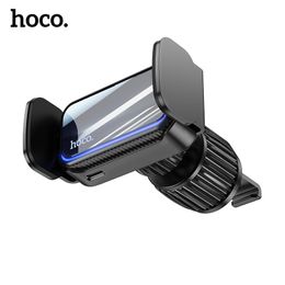 HOCO support de téléphone de voiture électrique dans la voiture support de montage d'évent automatique support de téléphone portable universel pour iPhone 13 Samsung Xiaomi