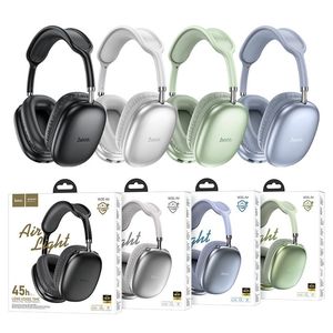 HOCO W35 Air Auriculares inalámbricos Bluetooth Cancelación activa de ruido Sonido estéreo de alta fidelidad Micrófono inalámbrico ajustable Compatible con tarjeta TF AUX y otros modos