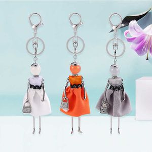Hocole vintage pop baby schattige vrouwen sleutelhanger auto hanger meisjes handgemaakte vrouw handtas tas sleutelheren sieraden groothandel G1019