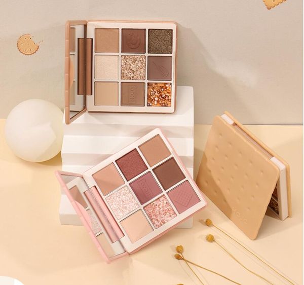 HOJO LA NUEVA PALETA DE SOMBRAS DE OJOS NUDE, paleta de 9 Color Obsessions Edición limitada, colores ricos y ultramezclables con textura aterciopelada - El juego incluye espejo