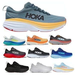 Hoka Bondi 8 Chaussures de course Hokas Run Triple Black Summer Song Blue Country Air 2023 Hommes Femmes Femme Homme Tennis Trainer Sneaker Taille 36 - 46
