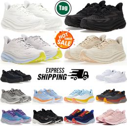 Deisngner Bondi Clifton 8 9 zapatillas para hombres para hombres Mujeres carbono x 2 zapatillas para hombres blanc de blanc entrenadores de zapatillas