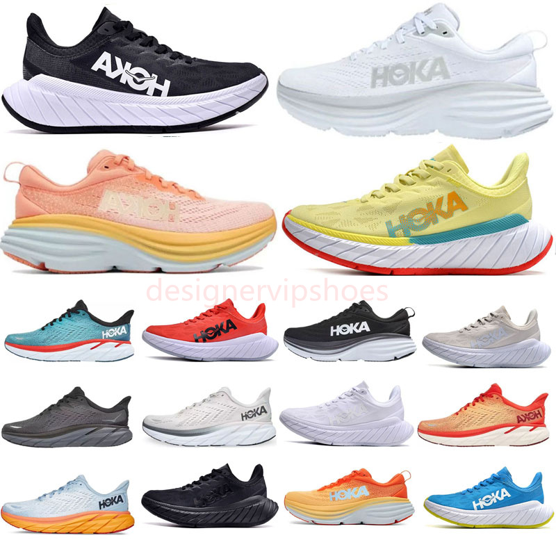 hoka hokas one one bondi clifton 8 9 running shoes for men women mens womens shoe trainers sneakers top