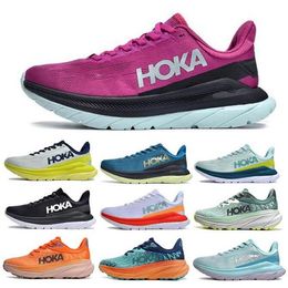 Hoka Mach 4 Challenger Atr 7 Chaussures de course Hokas 5 Blanc Fiesta 2023 Hommes Femmes Homme Femme Run Tennis Tenis Trainer Sneaker Taille 5.5 - 12