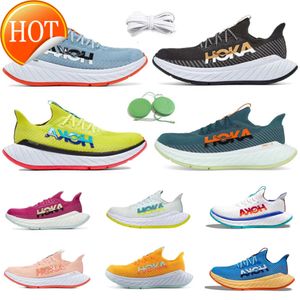 Hoka One Carbon X3 Men Running Shoes Hokas Sneaker Sillowing Sail Festival Fuchsia Radiant Blue Coral Black Fire Red Midnight Men Women Trainers Sports sneakers