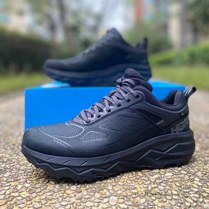 Hoka One Challenger Gtx, Baskets basses en cuir imperméables pour hommes