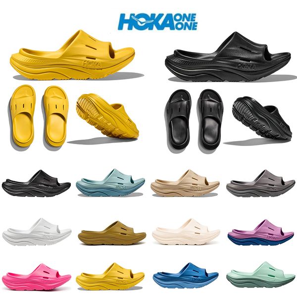 Hoka Slides SIPPERS ORDA REVERCE Slide 3 Blanc Blanc Black Hokas Slides Chaussures One Designer Slippers Femmes Men Sandales BEIGE PURPLE ROSE PERSONNES PERSONNES SIMPLES 36-45