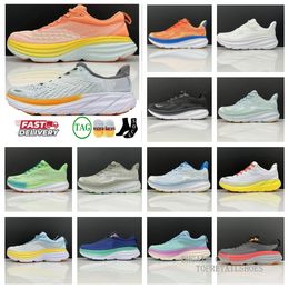 Chaussures hokah femmes homme Bondi 8 Clifton 9 Chaussures de créateurs L'expédition gratuites Traineurs Chaussures de course Chaussures en ligne Store Training Training Sneakers Lifestyle Shock