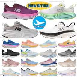 Hokah Woman Shoe One Bondi 8 Running Designer Shoes Womens Platform Sneakers Hokah Shoes Clifton 9 Men Blakc White Harbor Mens Women Trainers Runnners 36-45 512