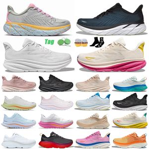 Hokas Clifton 9 8 One Chaussures de course Bondi 8 Carbon 2 Femmes Hommes Baskets basses en maille Triple Blanc Noir Free People Cloud Chaussures Sports Runners Baskets Taille 36-45