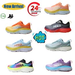 Hokas Runners Designer Bondi 8 Hoka Schoenen Dames Triple White Cloud Nova Floral Free People Mesh Heren Trainers Sport Sneakers Maat 36-45