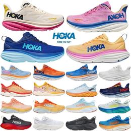 Hokh Bondi 8 Running Shoes Clifton 8 9 Shock Free People Lanc de Blanc Fiesta Summer Song Hokh One Hokhs Trainers for Women and Men