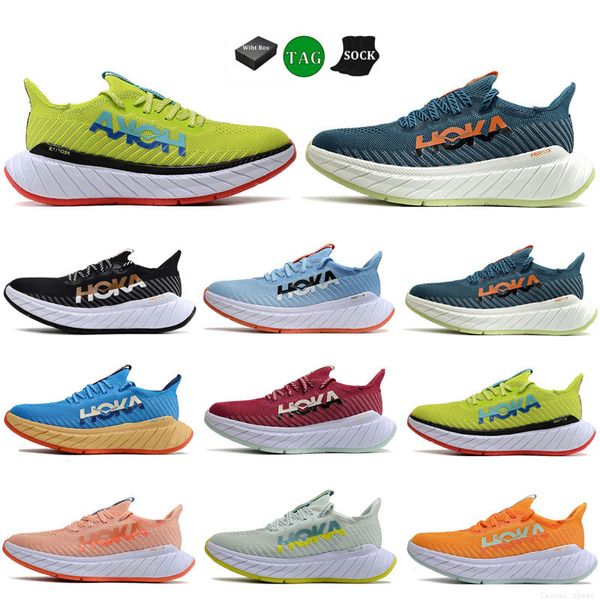 Hokka Bondi 8 Clifton 9 One Shoes For Men Women Hokkas Black White Summer Canción de tiburón gris Goblin Golden Coast Floral Smoke Blue Harbor Mist Entrenadores al aire libre