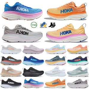 hokka Clifton 9 8 hardloopschoenen hokkas Bondi 8 dames heren lage mesh-sneakers drievoudig wit zwart Free People oon Cloud Cyclamen Sweet Lilac sportschoenen maat 36-47