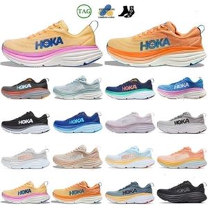 Hokka Clifton 9 Bondi 8 Chaussures de course Personnes gratuites Chaussures Femme pour hommes et poule glace Bleu Cyclamen Sweet Lilac Cloud ClifTons 8 Jogging