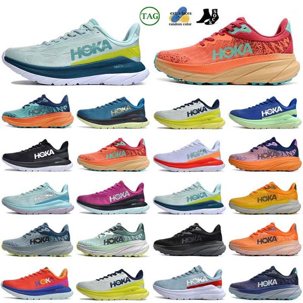 Hokka Cliftoon 9 8 Chaussures de course Hokkas Boondi 8 Femmes Hommes Baskets basses en maille Triple Blanc Noir Livraison gratuite oon Cloud Cyclamen Sweet Sports Baskets Taille 36-48