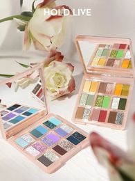 HOLD LIVE Bunny Sweetheart Garden Palette d'ombres à paupières 18 couleurs perle mat bleu vert rose violet 240123