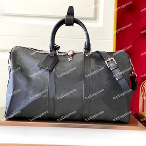 Bolsas de lona Holdall Men Duffel Bag Luxury Luxury Style de gran capacidad Portable Ligera Ligera Gimnasia Bolsas de viaje para hombres SA 293Q