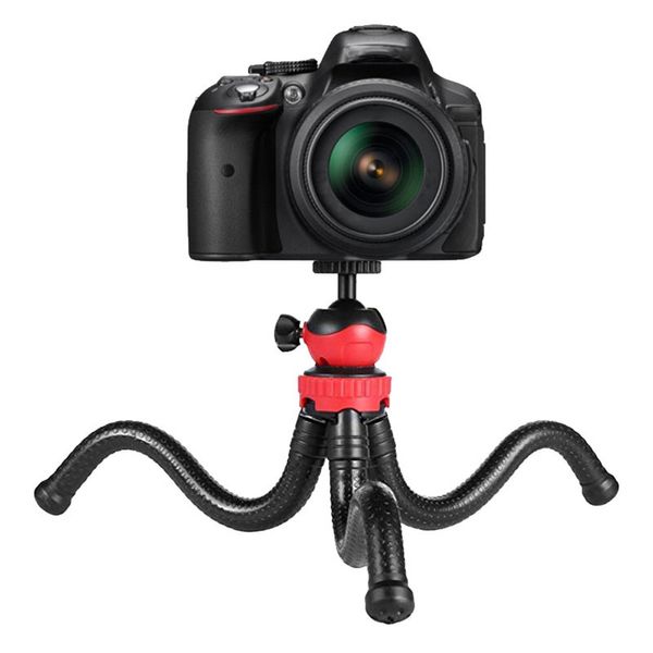 Soporte portátil Flexible de goma pulpo trípode para cámara Gopro accesorios de teléfono con Control iPhone Canon Nikon soporte NE071