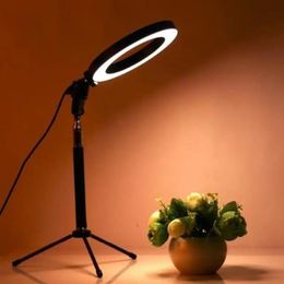 Houders 3 modi LED -lichtring voor selfie lamp ring licht statief met lampfotografie -verlichting voor youtube houder camerabeentstudio